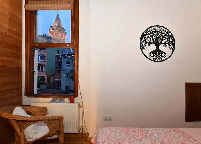 Historical Flat Unique Terrace Ac In Beyoglu Galata