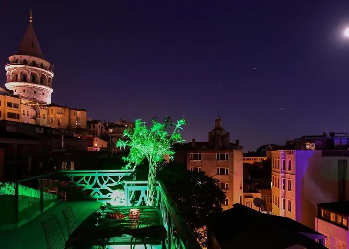 Historical Flat Unique Terrace Ac In Beyoglu Galata *