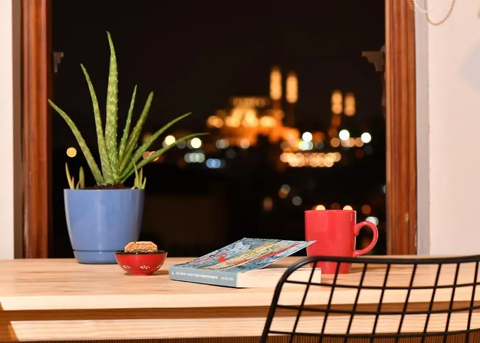 Historical Flat Unique Terrace Ac In Beyoglu Galata * 伊斯坦布尔