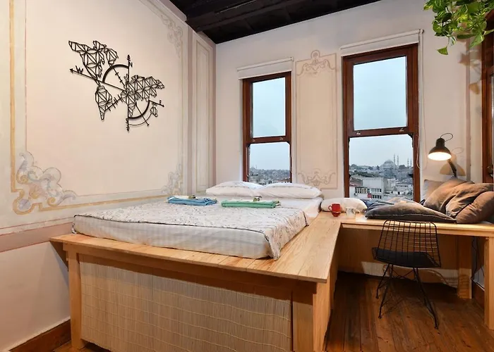 Historical Flat Unique Terrace Ac In Beyoglu Galata 公寓