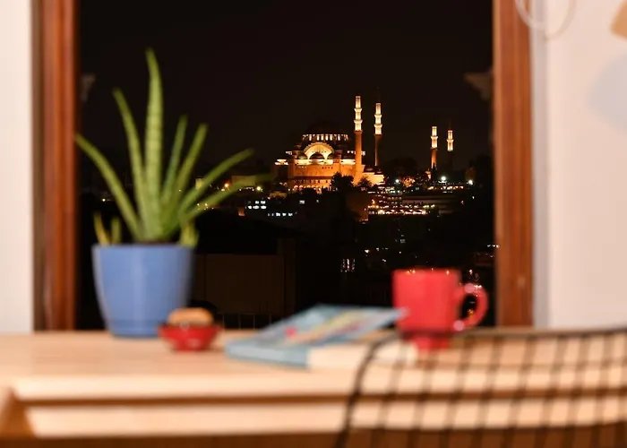 Historical Flat Unique Terrace Ac In Beyoglu Galata