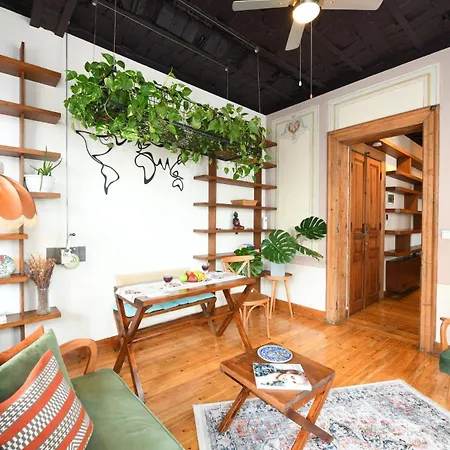 Historical Flat Unique Terrace Ac In Beyoglu Galata Lägenhet